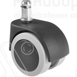 Опора колесная Ø50 мм со стержнем Ø11 мм, цвет черный – 112529155N3 - 1