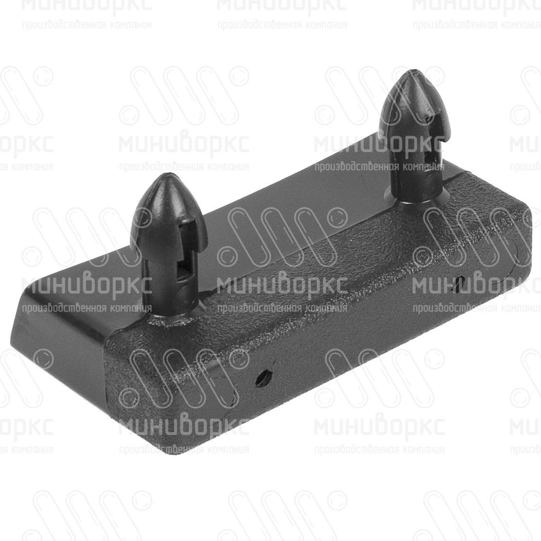 Накладной пластиковый латодержатель для лат сечением 53х8 мм, цвет черный – ЛН8-53-27ЧС - 2