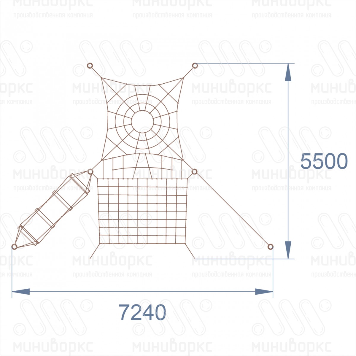 Канатные полосы препятствий – M-0003.20-61 | картинка 4