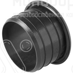 Переходник для двух круглых труб Ø6-6.5 мм и Ø12 мм, цвет черный – ПР6.5-12ЧФ - 2