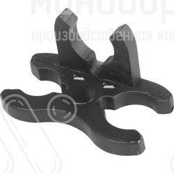 Пластиковый соединитель-клипса для арматуры диаметром 8-10 мм, цвет черный – ФА-8-10 - 1