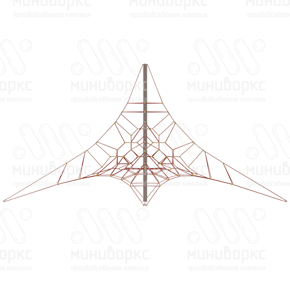 Комплексы канатные пирамида – P-0536-3w-Ral7016 купить в Санкт-Петербурге | Миниворкс | картинка 3