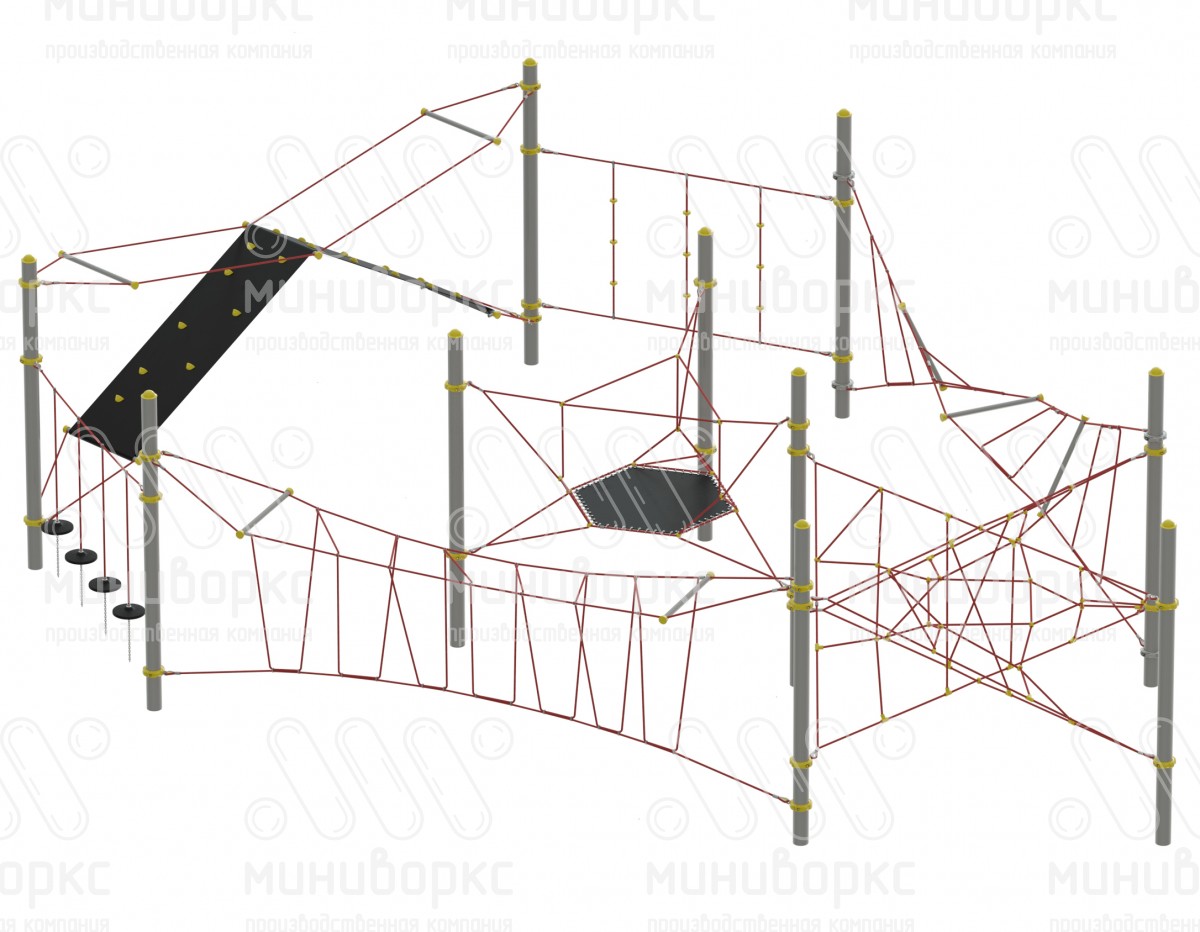 Канатные полосы препятствий – M-1285.20-3w | картинка 1