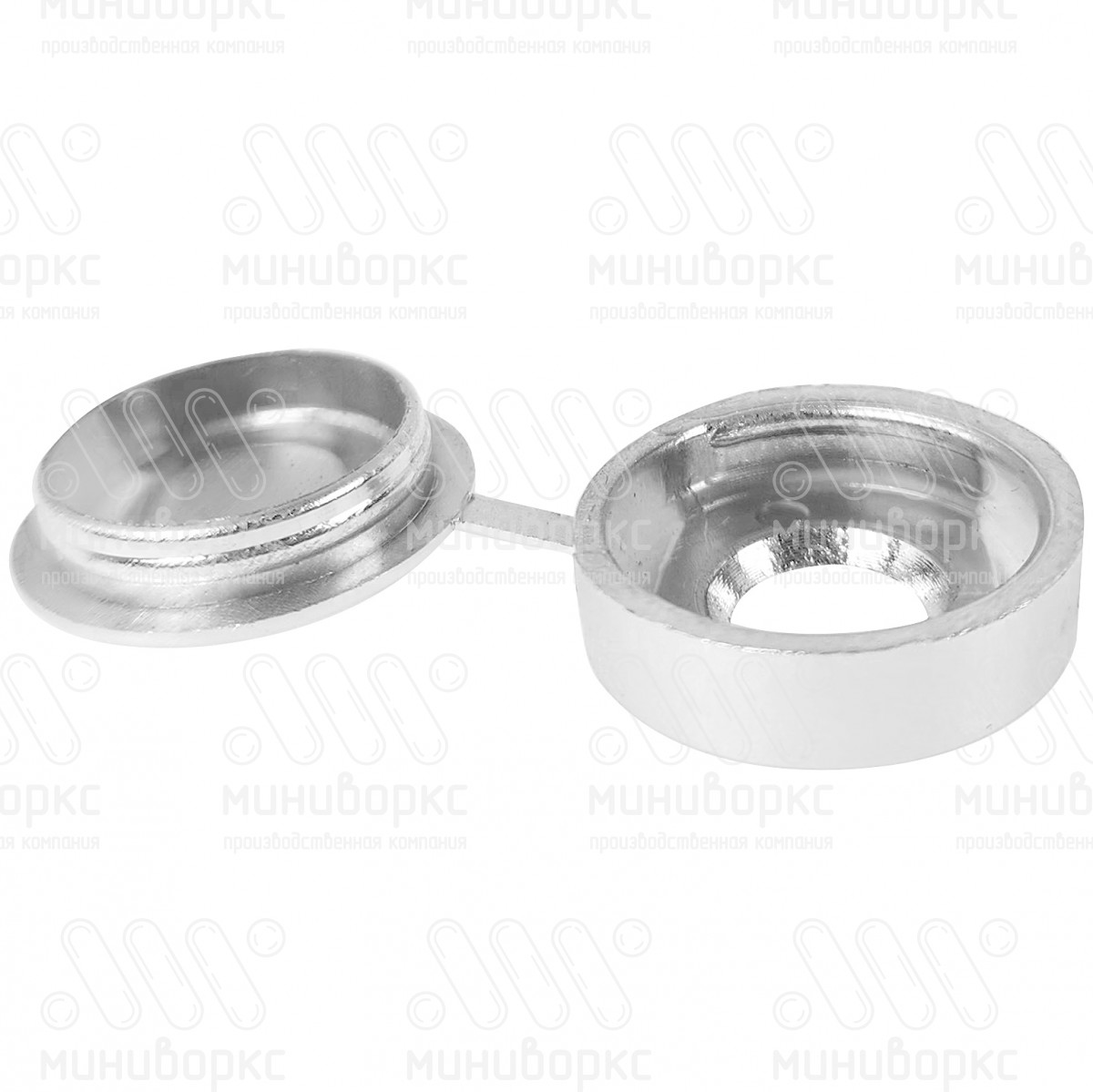 Колпачок хромированный декоративный с шайбой для самореза, отверстие в шайбе 5-6 мм, серия TCV, цвет хром – TCV5-6C - 3