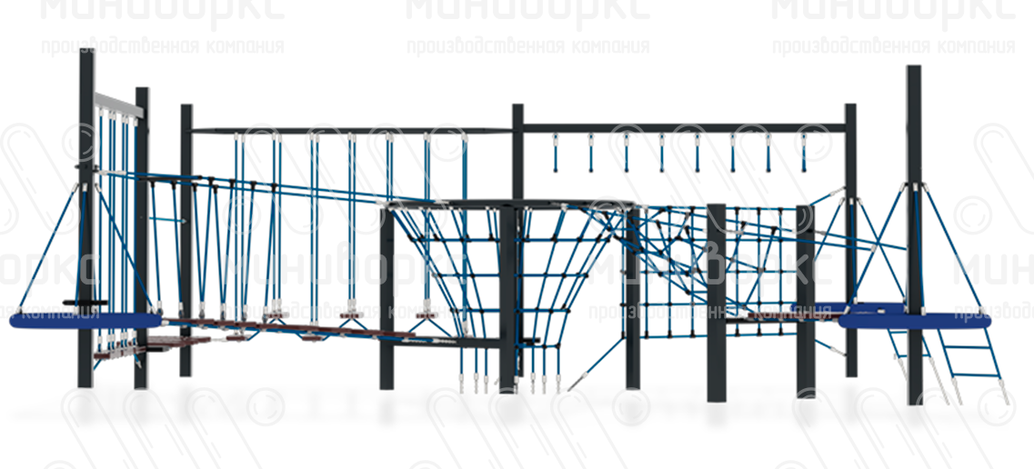 Канатные полосы препятствий – M-0005.20-4w | картинка 3