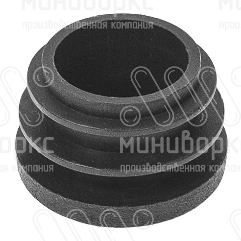 Заглушка круглая Ø28, практичная, цвет черный – 28ПЧВ - 3