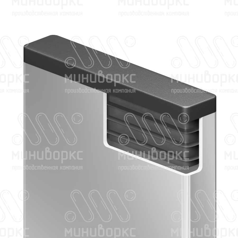 Прямоугольные заглушки для труб 50x10 – ILR50x10-BIANCO | картинка 4