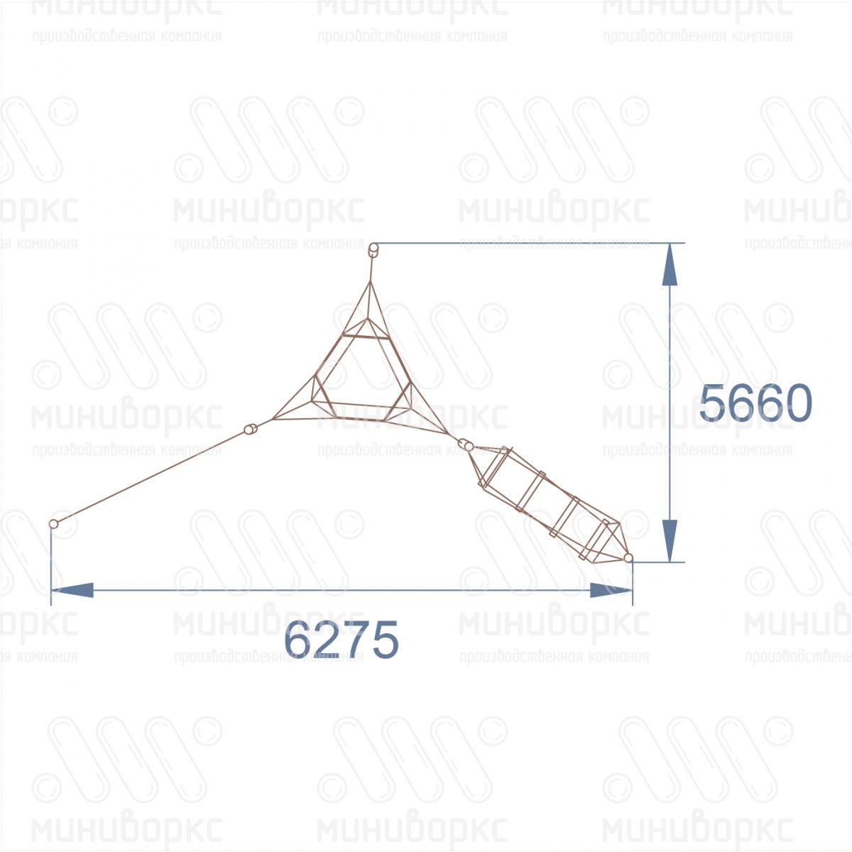 Канатные полосы препятствий – M-0001.20-4w | картинка 4