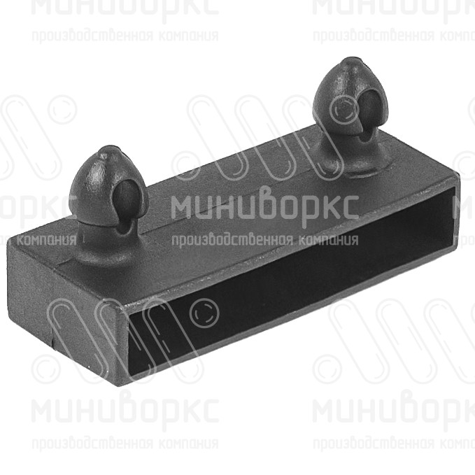 Латодержатель накладной для лат толщиной 8-10 мм, шириной 53 мм, цвет черный – ЛН8-53-21ЧС - 1