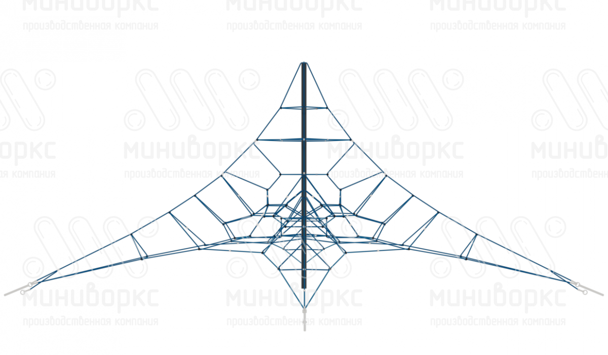 Комплексы канатные пирамида – P-1090-4w-Ral7016 | картинка 2