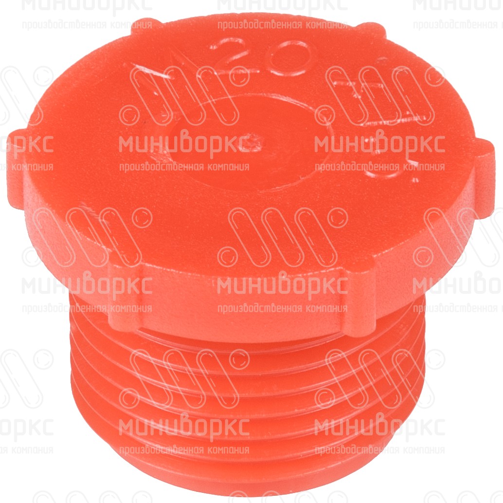 Защита внутренней резьбы M20×2.5, цвет красный – TFU20x2,5 - 1