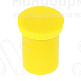 Заглушка из эластичного материала для защиты наружной резьбы М8, цвет желтый – CTLTPE7x10 - 1