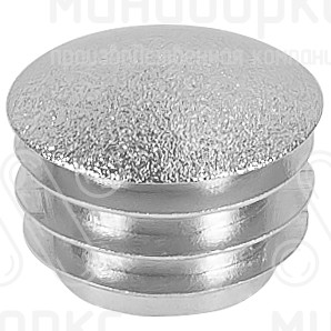 Заглушка пластиковая круглая Ø20, декоративная, серия ILTB, стенка 0.8-2.5 мм, цвет хром – ILTB20C - 1