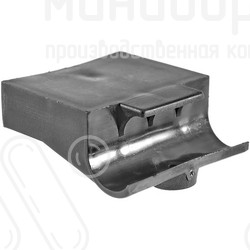 Латодержатель с креплением к трубе Ø25 мм для лат сечением 13х62 мм, цвет черный – ЛТ13-62-25ЧК - 2