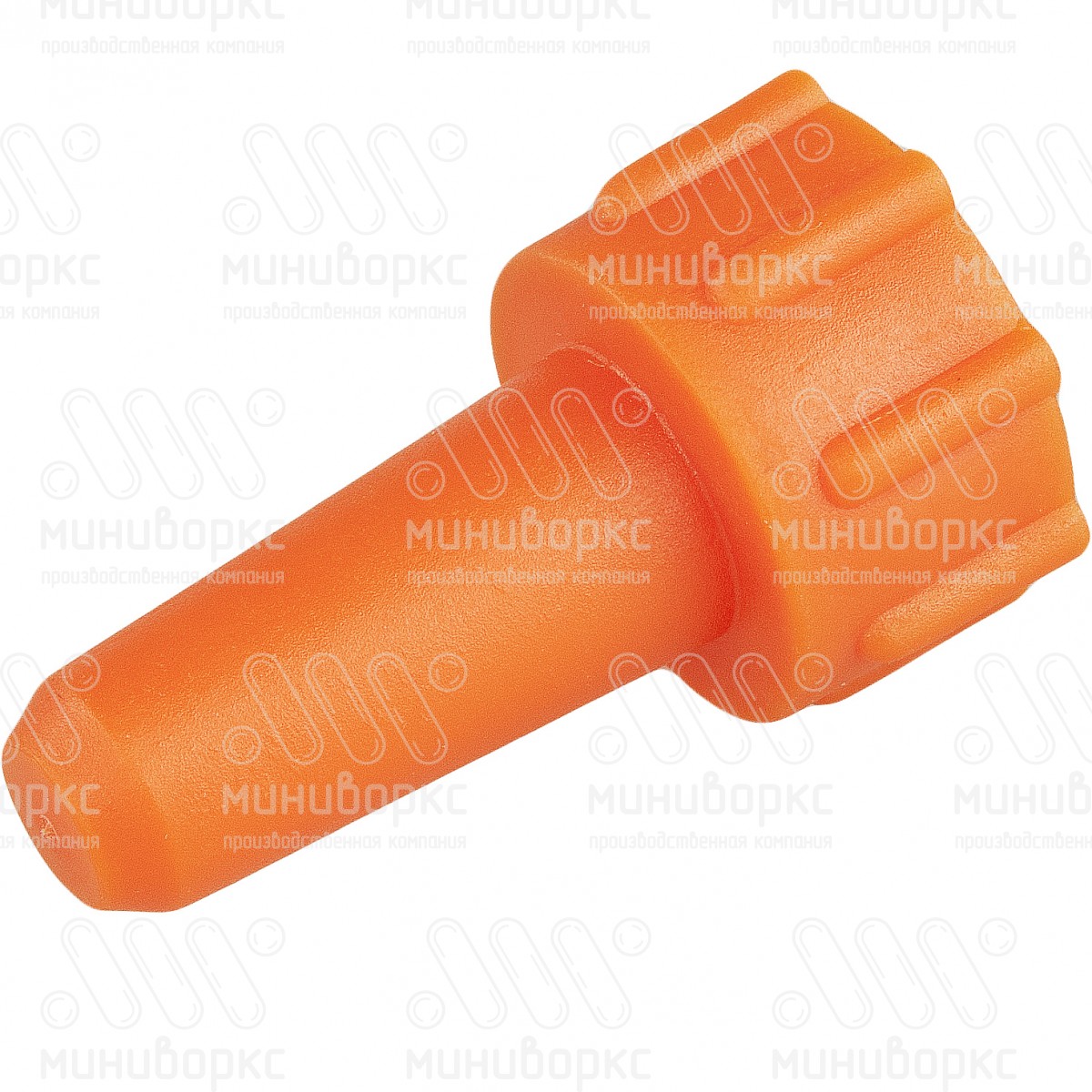 Заглушка пластиковая под отверстие Ø7.6-9.5 мм, походит под резьбу М10, цвет оранжевый – TAU10 - 2