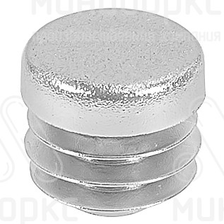 Заглушка пластиковая круглая Ø18, практичная, Модель ILT, стенка 1.0-2.5 мм, цвет хром – ILT18C - 1