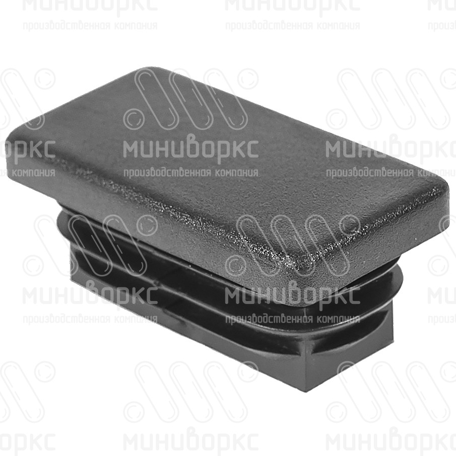 Прямоугольные заглушки для труб 40x20 – ILR40x20+3-GRIGIO | картинка 1