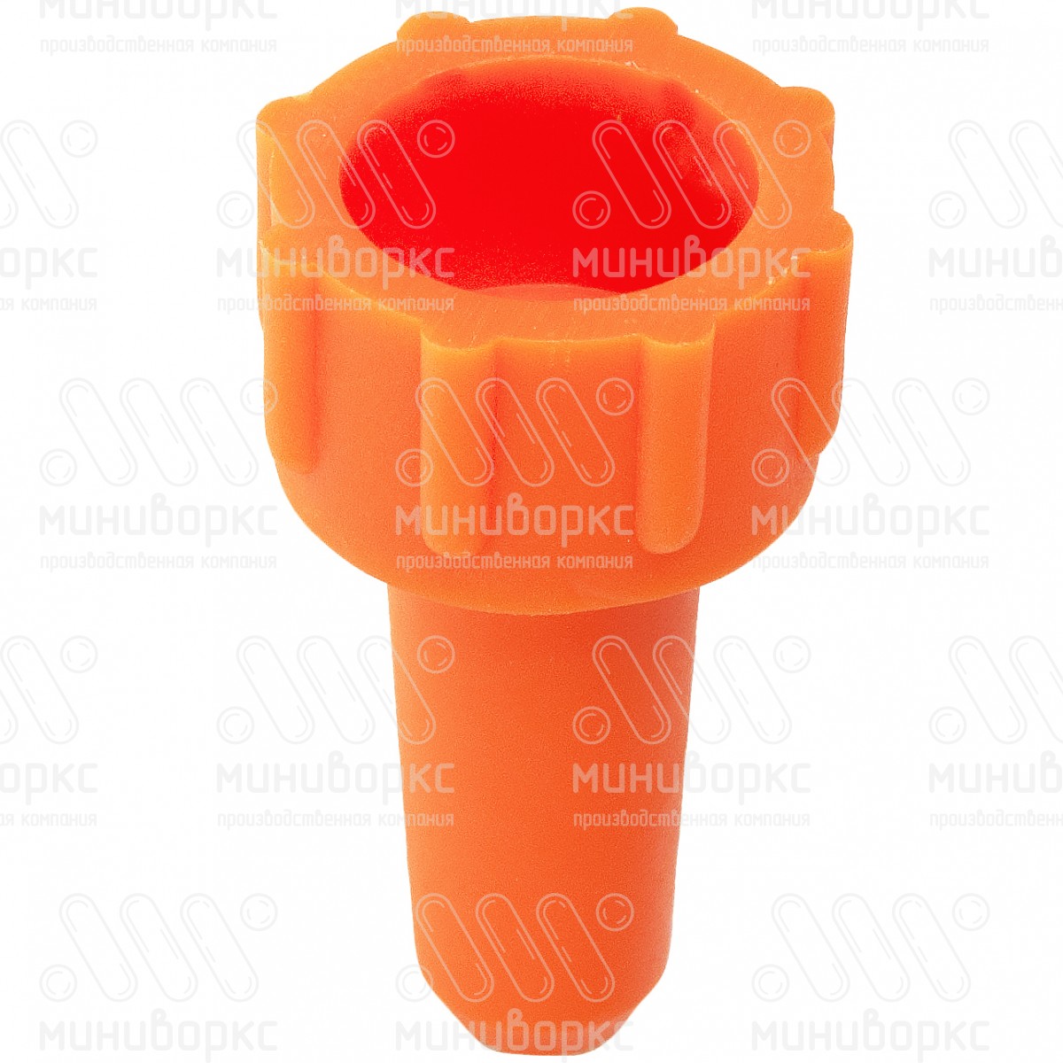 Заглушка пластиковая под отверстие Ø7.6-9.5 мм, походит под резьбу М10, цвет оранжевый – TAU10 - 1