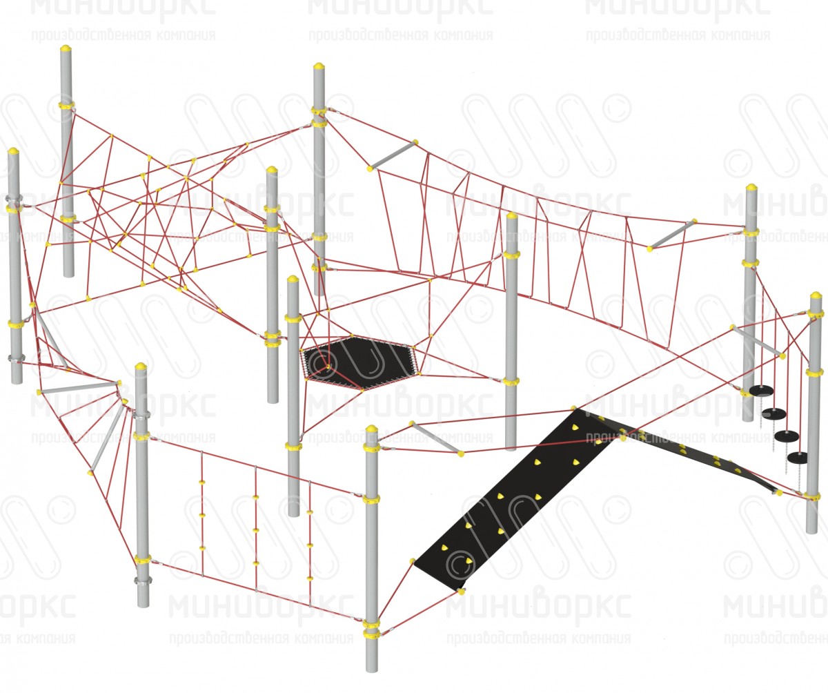 Канатные полосы препятствий – M-1285.20-61 | картинка 2