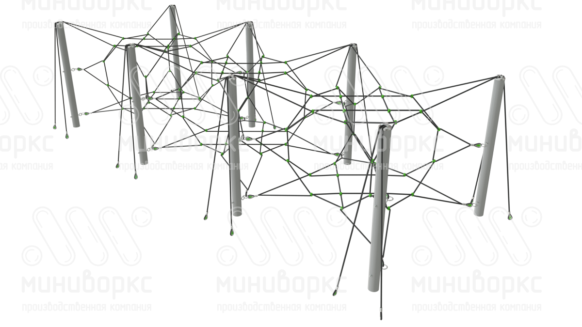 Канатные пространственные сетки – Q-2766.20-1c | картинка 1