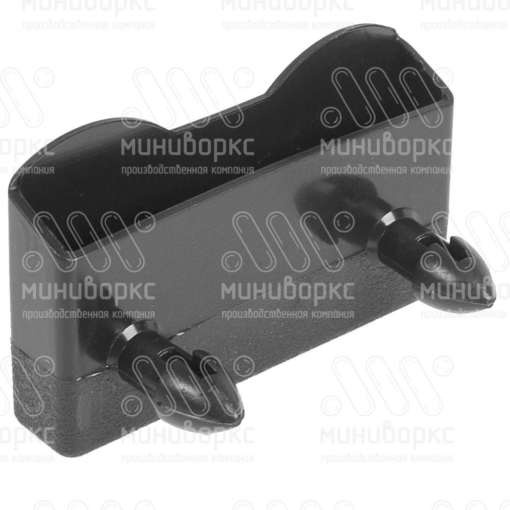 Накладной пластиковый латодержатель для лат сечением 53х8 мм, цвет черный – ЛН8-53-27ЧС - 3