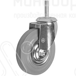 Промышленное колесо поворотное, крепление болтом, цвет черный – SCT93-12 - 2