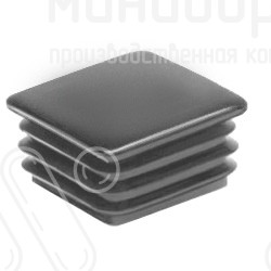 Заглушка для квадратной трубы 25x25 мм, цвет черный – ILQB25 - 1