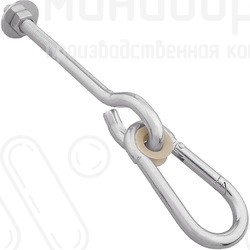 Крепление подвесных сидений для качелей, для дачи, цвет оцинкованная сталь – 811.001.010.001 - 1