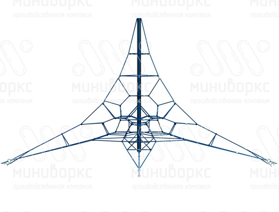 Канатные конструкции Пирамиды – P-0216-3w-Ral7016 | картинка 2