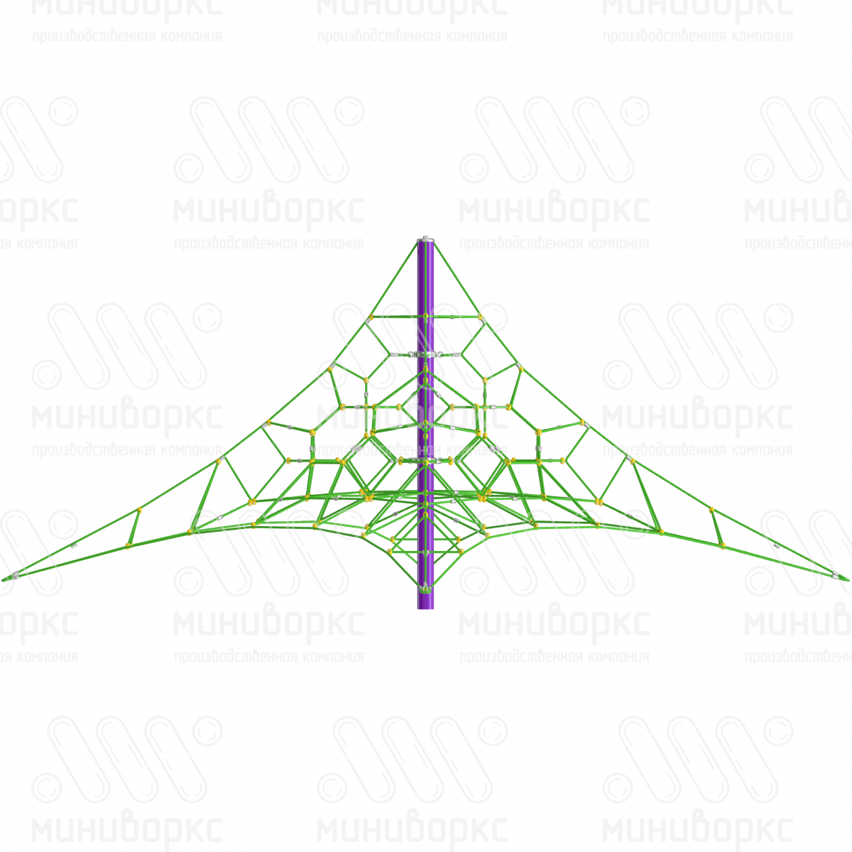 Канатные конструкции Пирамиды – P-2400-4w-Ral7016 | картинка 4
