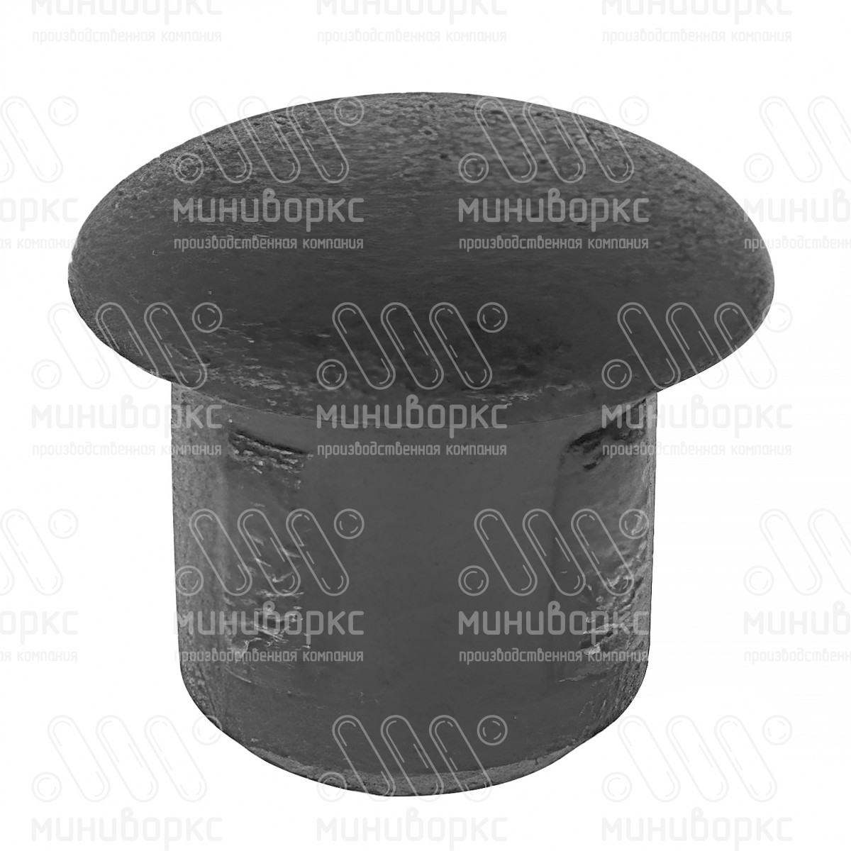 Заглушка пластиковая круглая под отверстие Ø6, цвет черный (RAL 9005) – BS68-01H - 1