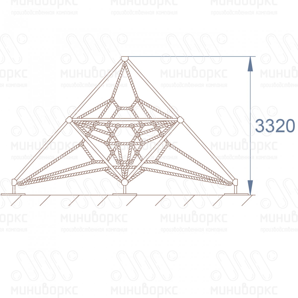 Канатные конструкции Сократ – S-0228-4c-9016/5017/9016 купить в Санкт-Петербурге | Миниворкс | картинка 4