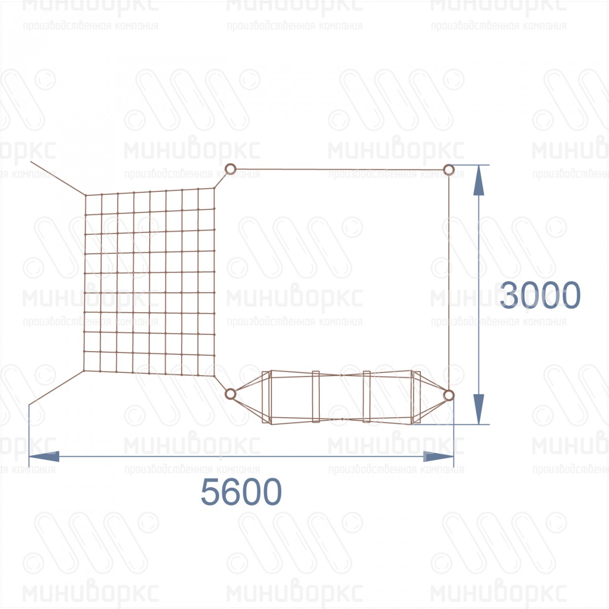 Канатные полосы препятствий – M-0002.20-61 | картинка 4