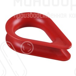 Пластиковый коуш под канат Ø16 мм, цвет красный – MW703-0 - 1