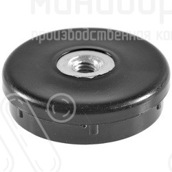 Заглушка с гайкой М10 для круглой трубы Ø51 мм, цвет черный – 51М10УЧЕ - 1