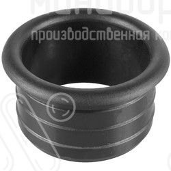 Переходник для двух круглых труб Ø6-6.5 мм и Ø12 мм, цвет черный – ПР6.5-12ЧФ - 1